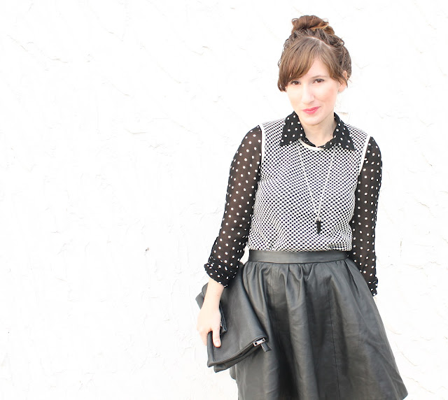 how to style a leather skirt