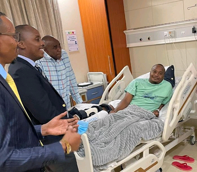 Starehe Mp Charles Njagua ‘Jaguar’ in MP Shah hospital photos