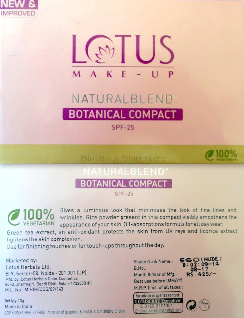 Lotus Natural Blend Botanical Compact