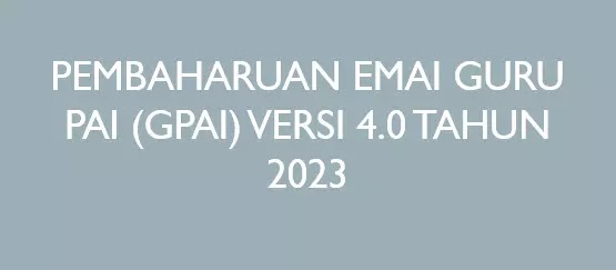 CARA UPDATE AKUN EMIS VERSI 4.0 UNTUK GURU PAI TAHUN 2023