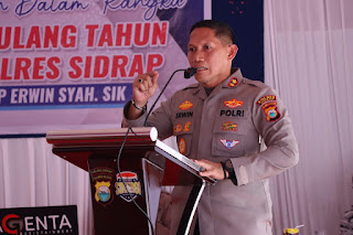  Tingginya Curah Hujan, Kapolres Sidrap Ajak Masyarakat Waspada