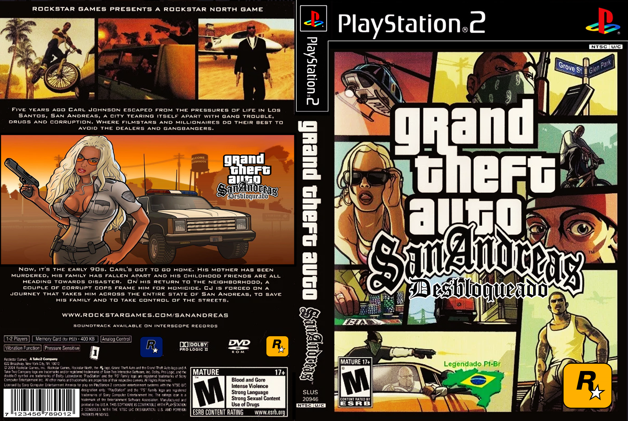 Grand Theft Auto: San Andreas PS2 ISO Ptbr+USA - WiseGamer