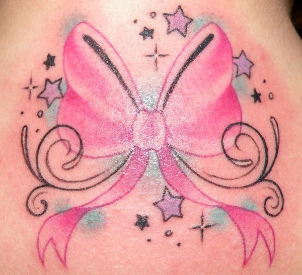 Bow Tattoo Art For Girls