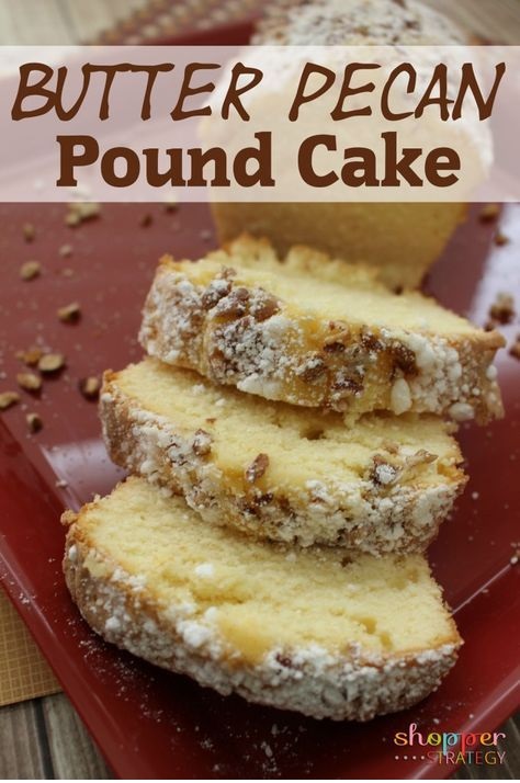 Scrumptious Butter Pecan Pound Cake Recipe