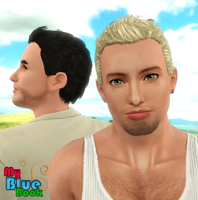 sims 3 curly hair male