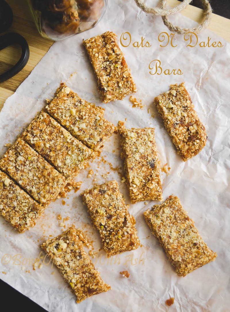 Healthy Oats and Dates Energy Bars Recipe | How To Make 2 ingredient Healthy Energy Bars