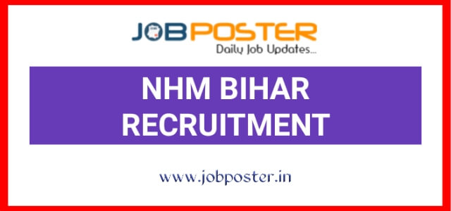 NHM Bihar Recruitment 2020 Jobs for Graduate Post Graduate 70 Vacancies
