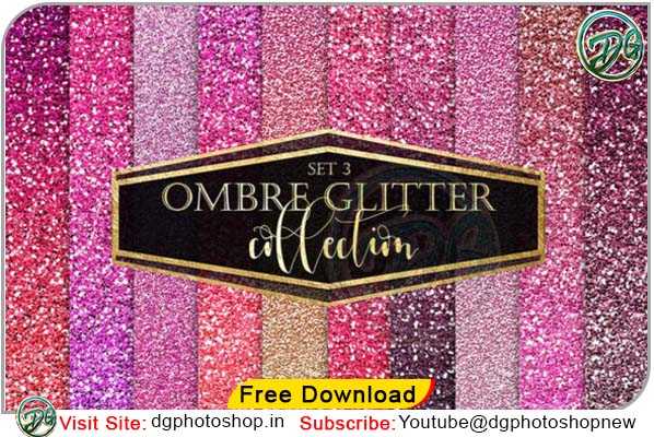 Pink Ombre Glitter Textures Overlay Free Download