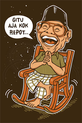 Gus Dur - Karikatur Selebriti Indonesia