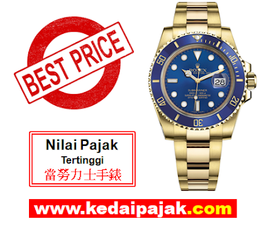 Pajak Rolex (Rolex Submariner Dipajak Dengan RM80,000 - kedaipajak.com)