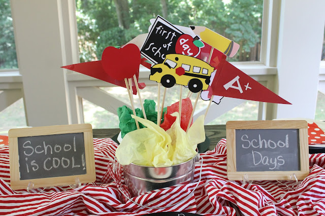 back to school centerpiece