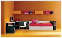 ORANGE BEDROOMS - COLORS FOR BEDROOMS - BEDROOMS BY COLORS - BEDROOMS AND COLORS - MEANING OF COLORS