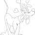 Desenho infantil para colorir de cachorro, Pluto
