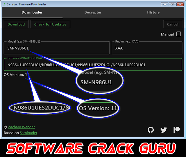 Samsung Firmware Downloader