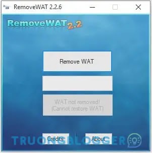RemoveWAT 2.2.9 – Phần mềm Active Win 7, Win 8 nhanh chóng