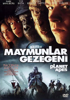 maymunlar gezegeni sinema filminin afişi