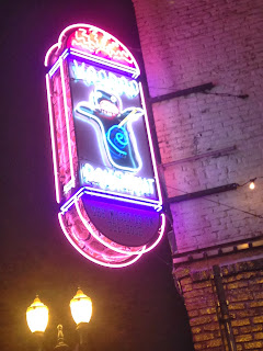 Sign outside Voodoo Doughnuts