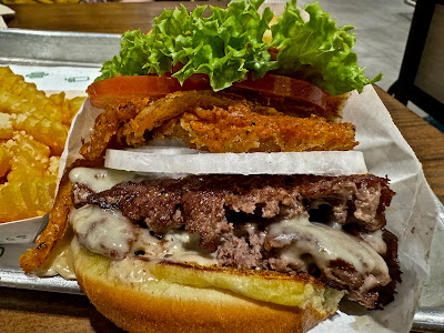 Shake Shack, white truffle burger