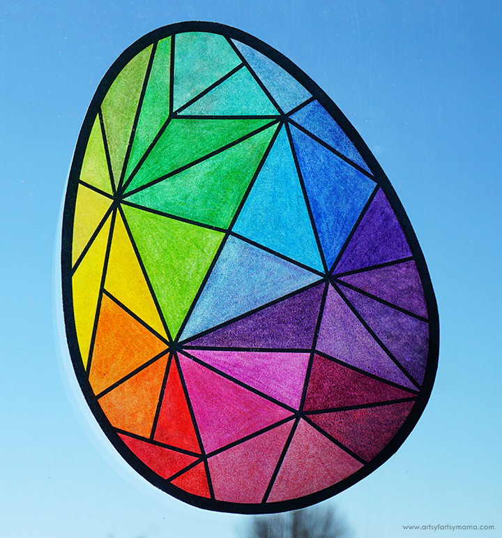 Free Printable Easter Egg Suncatcher
