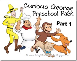 curious george preschool pack