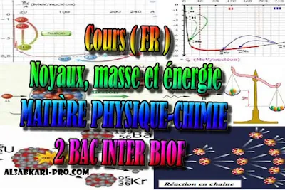 Cours (FR) Noyaux, masse et énergie, 2 bac inter biof PDF, Physique chimie, 2 bac inter, sciences biof, PDF, BIOF, baccalauréat international maroc, baccalauréat international, BAC, 2 éme Bac, Exercices, Cours, devoirs, examen nationaux, exercice, filière, 2ème Baccalauréat, cours gratuit, cours gratuit en ligne, cours particuliers, cours à domicile, soutien scolaire à domicile, les cours particuliers, cours de soutien, les cours de soutien, cours online, cour online.