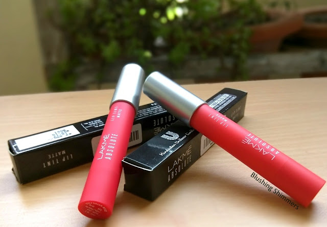 New Lakme Absolute Matte Lip Pouts-Tangerine Touch,Victorian Rose