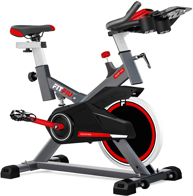 Fitness BESP-100 - Bicicleta indoor con disco de inercia de 16kg