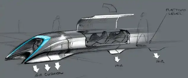 An idea of how hyperloop would look