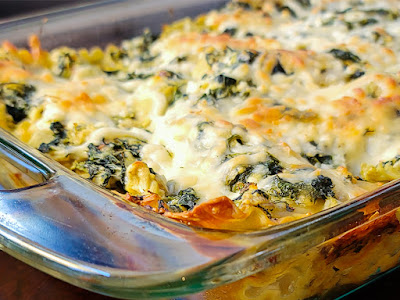 Spinach and artichoke lasagna