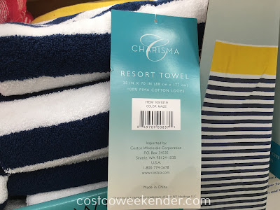 Charisma Resort Towel - Now you can get that resort feel even after the vacation is over