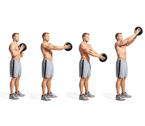 Best Chest Exercises of All Time - 30 Exercise - Plate Pressout