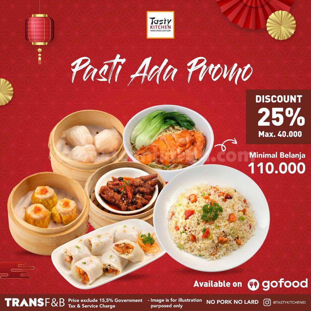 Promo TASTY KITCHEN GOFOOD DISKON 25%