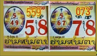 Thai Lottery 3up Number Tips For 16-08-2018