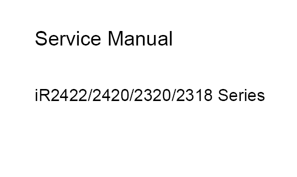 Canon iR2318 Service Manual