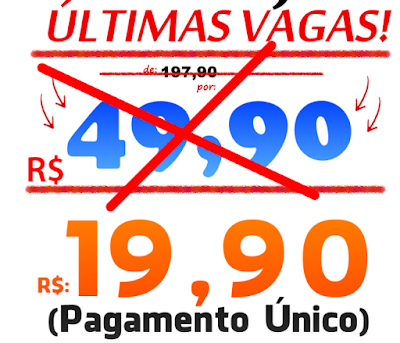 pagamento único de 19,90