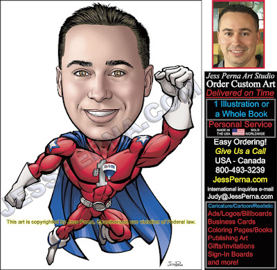 RE/MAX Superhero Cartoon Ad Logo