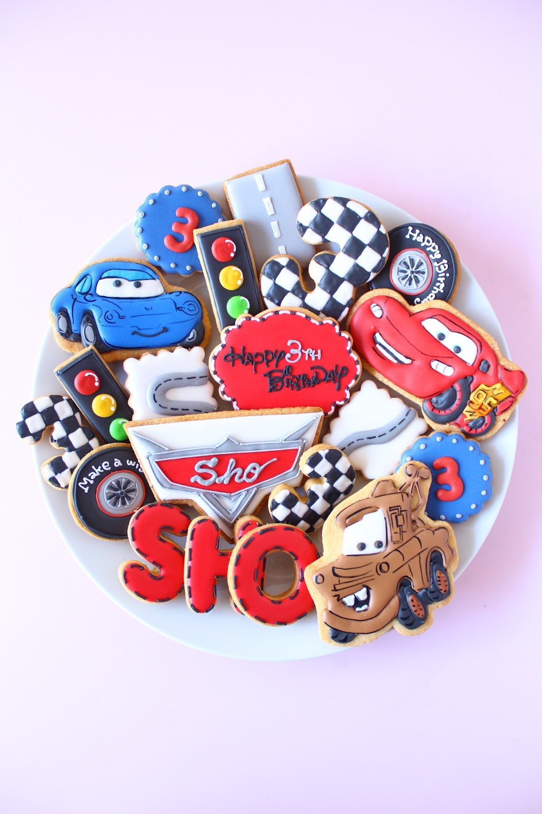 Sweeten Your Day カーズのアイシングクッキー Disney Cars Icing Cookies