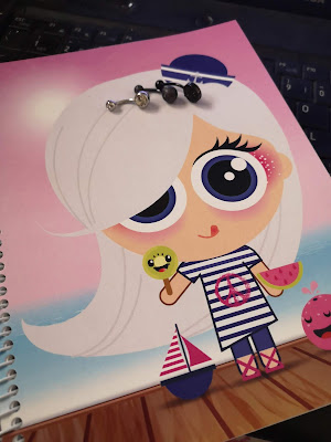 #Compras & Recebidos - Agosto/2019 - Caderno Cookie TinyBite e Piercings