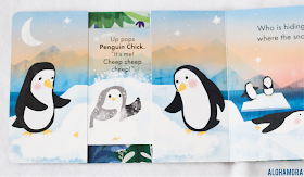 Peekabook Baby Animals by Maddie Frost is a slide and peek interactive engaging board book that is perfect for the 1-4 year olds.  Toddlers to preschoolers especially the active and squirmy kids, boys and girls alike, will enjoy this book. rhyming, tigers, penguins, dogs, fun, involved books. Alohamora Open a Book http://alohamoraopenabook.blogspot.com/ 