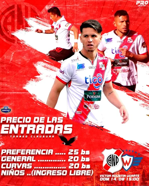 Venta de Entradas Nacional Potosi vs Wilstermann