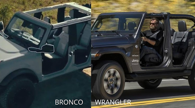 Exterior - Bronco vs Wrangler