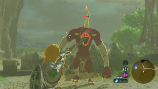 The Legend of Zelda Breath of the Wild combattimento arco