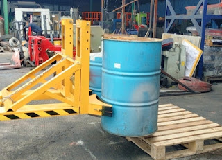 DRUM HANDLER FORKLIFT, DRUM GRIPPER, FORKLIFT DRUM LIFTER