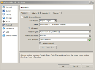 Langkah Mudah Konfigurasi Dasar Mikrotik Dengan VirtualBox