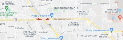 Mapa de Fiestas del Solo Mexicali como llegar