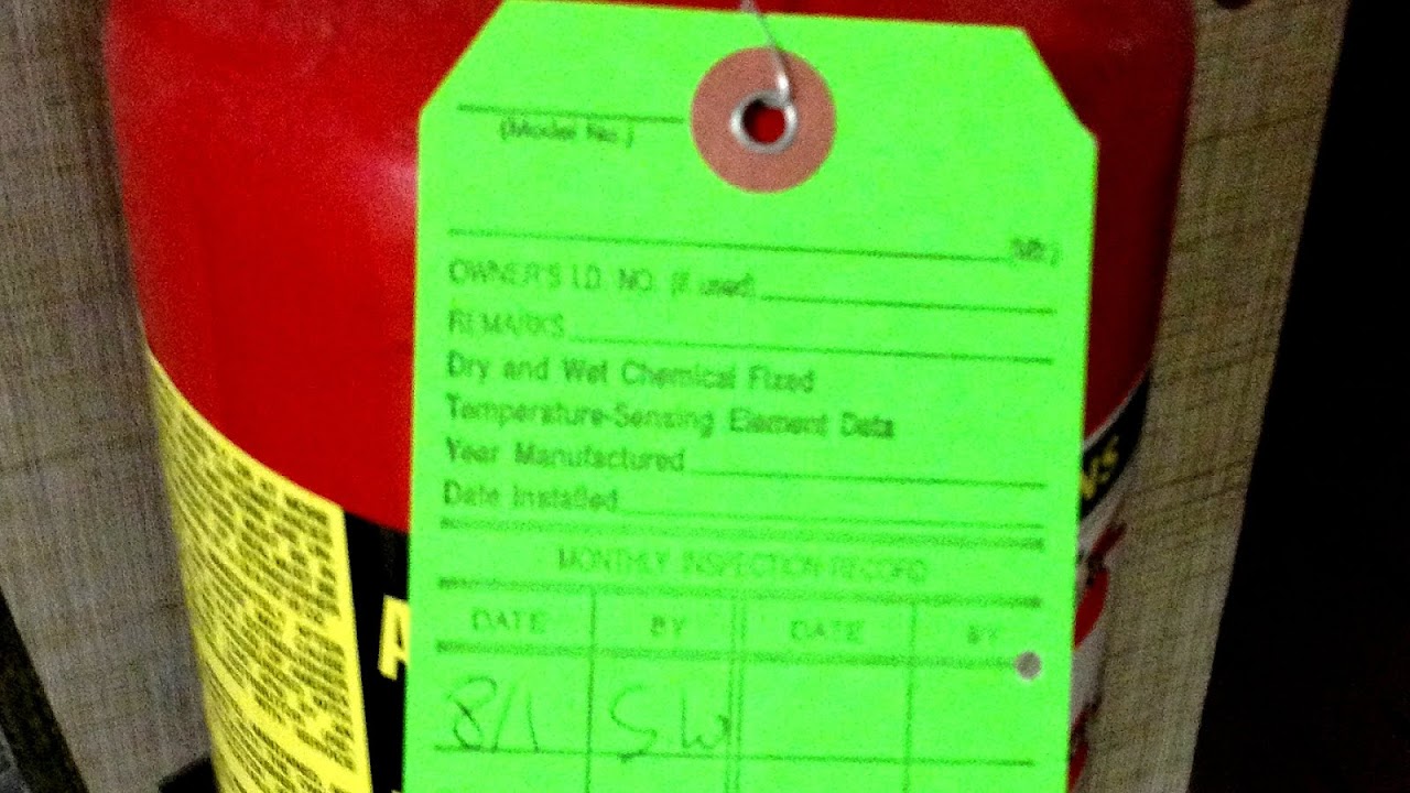 Portable Fire Extinguisher Inspection