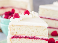 White Chocolate Raspberry Cake