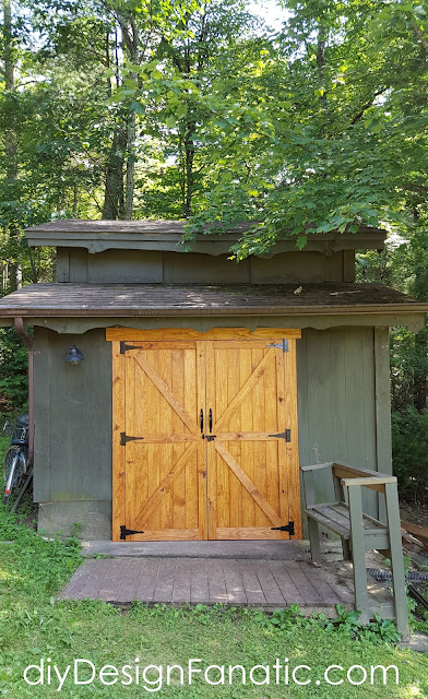 mountan cottage, woodshop doors, shed doors