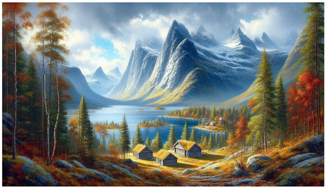 Naturfotografi laget ved hjelp av kunstig intelligens.