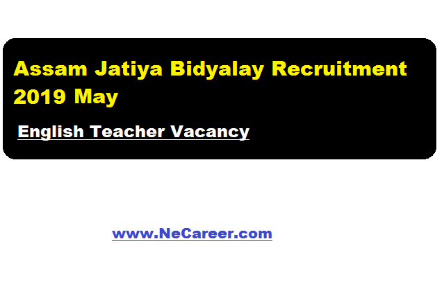assam jatiya bidyalay recruitment 2019 may
